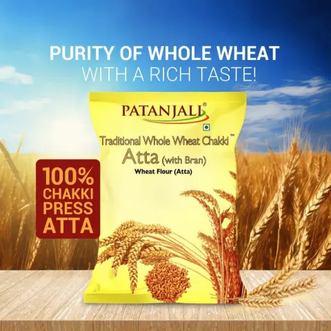 Patanjali Whole Wheat Chakki Atta (With Bran) 