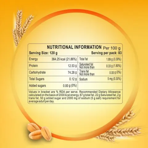 Patanjali Whole Wheat Chakki Atta (With Bran) 